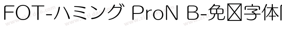 FOT-ハミング ProN B字体转换